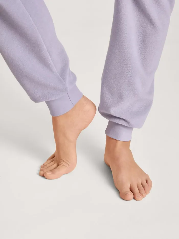 CALIDA Pyjamas Women Terry Pyjama With Cuff Lanquid Lavender