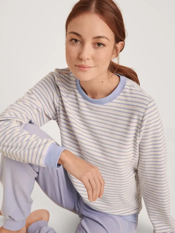 CALIDA Pyjamas Women Terry Pyjama With Cuff Lanquid Lavender