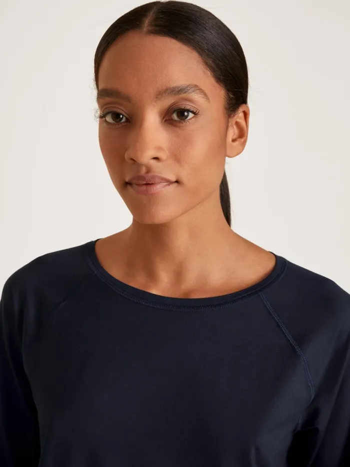CALIDA Show All Women Shirt Long Sleeve Dark Lapis Blue