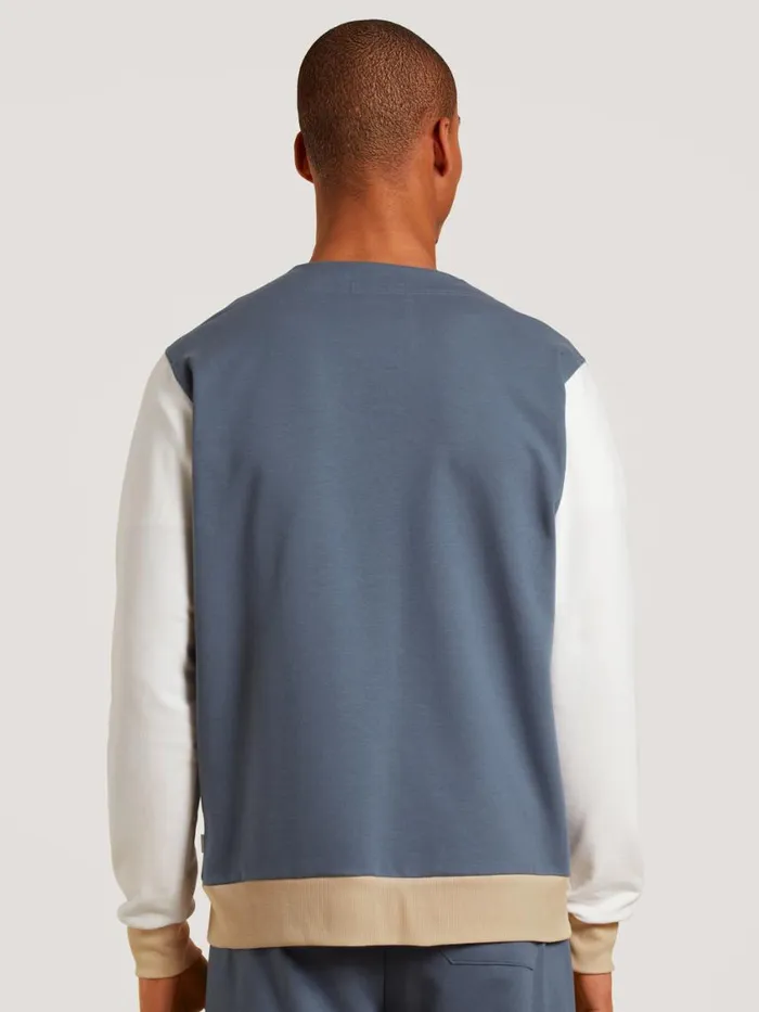 CALIDA Sweatshirts and Jackets Men College Jacket Cradle To Cradle Certified Grisaille Grey CALIDA Sweatshirts and Jackets Men College Jacket Cradle To Cradle Certified Grisaille Grey