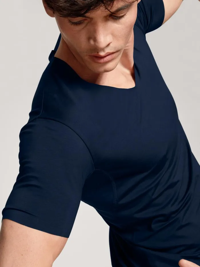 CALIDA Undershirts Men Vshirt Cradle To Cradle Certified Saphir Blue