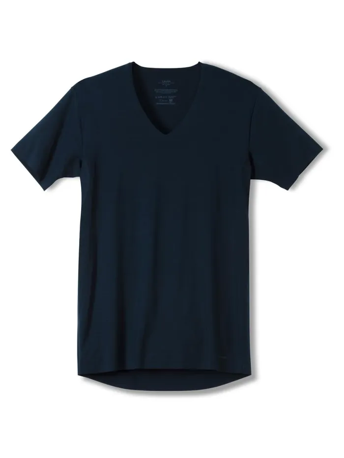 CALIDA Undershirts Men Vshirt Cradle To Cradle Certified Saphir Blue