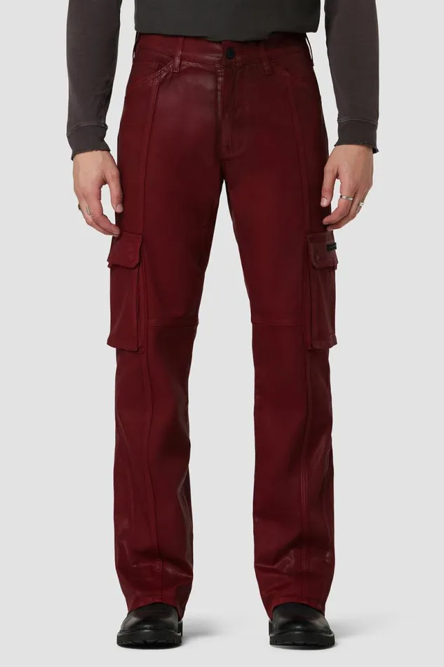 Cargo Men Hudson Jeans Walker Cargo Kick Flare Crimson Wax