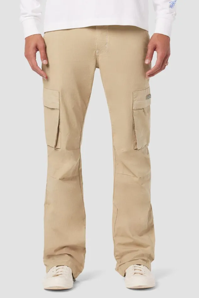 Cargo Men Hudson Jeans Walker Cargo Kick Flare Ripstop Khaki