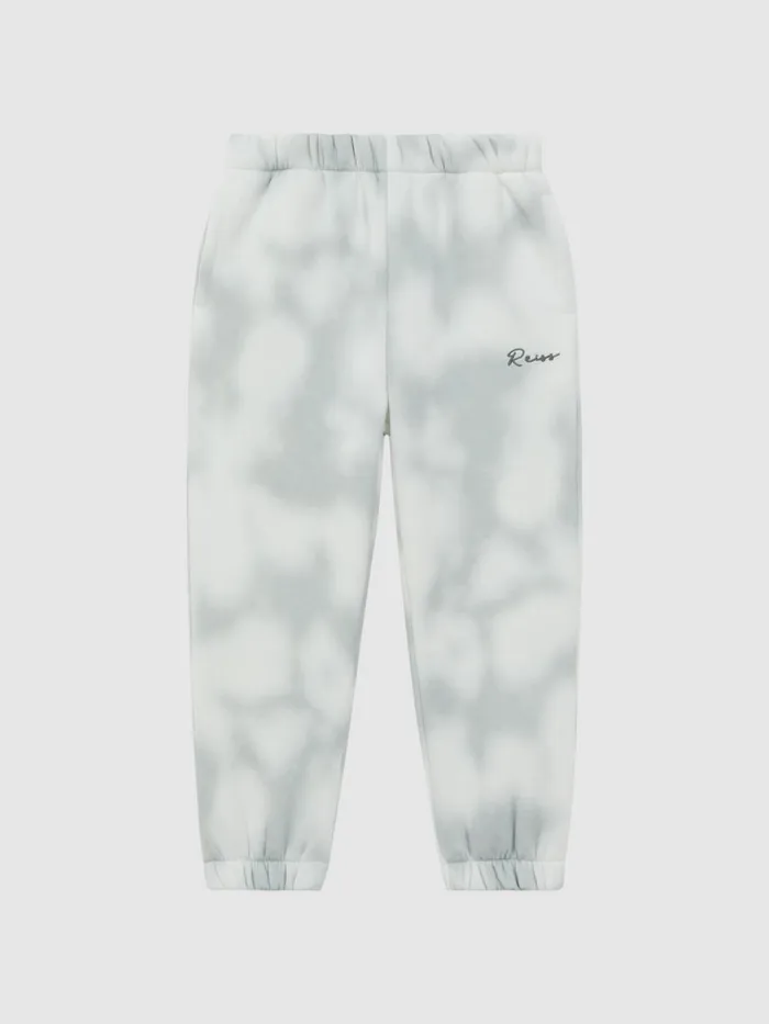 Children Reiss CoOrds Cassius Cotton Tie Dye Joggers Sage
