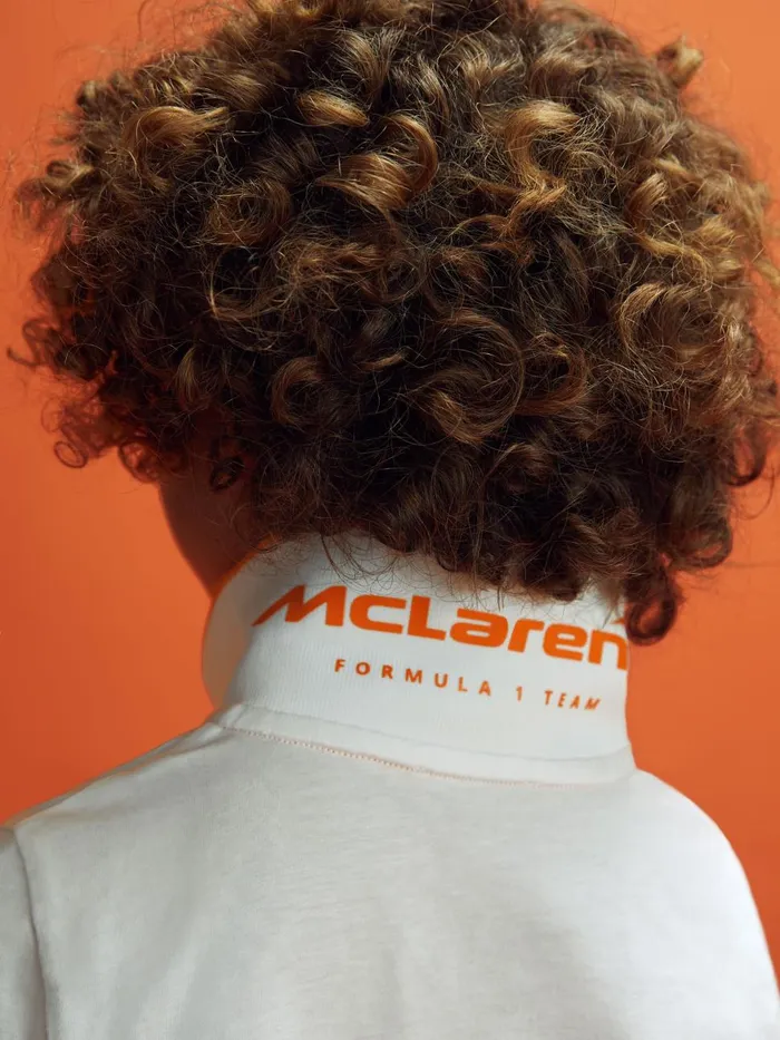 Children Reiss Reiss X Mclaren F1 Team F1 Mercerised Cotton Polo Shirt White