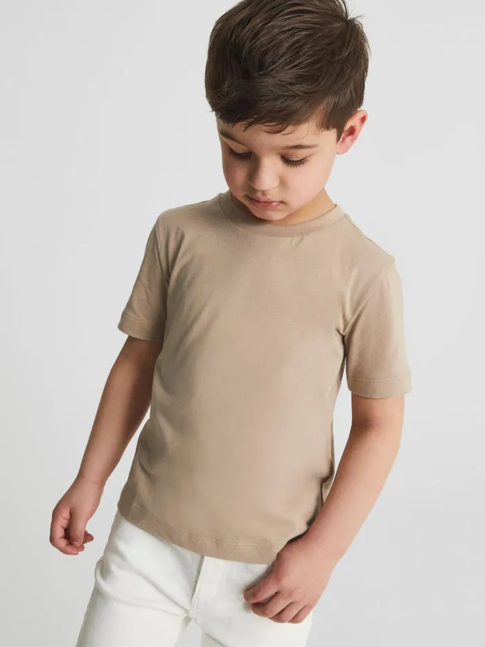 Children Reiss TShirts Bless Crew Neck TShirt Stone