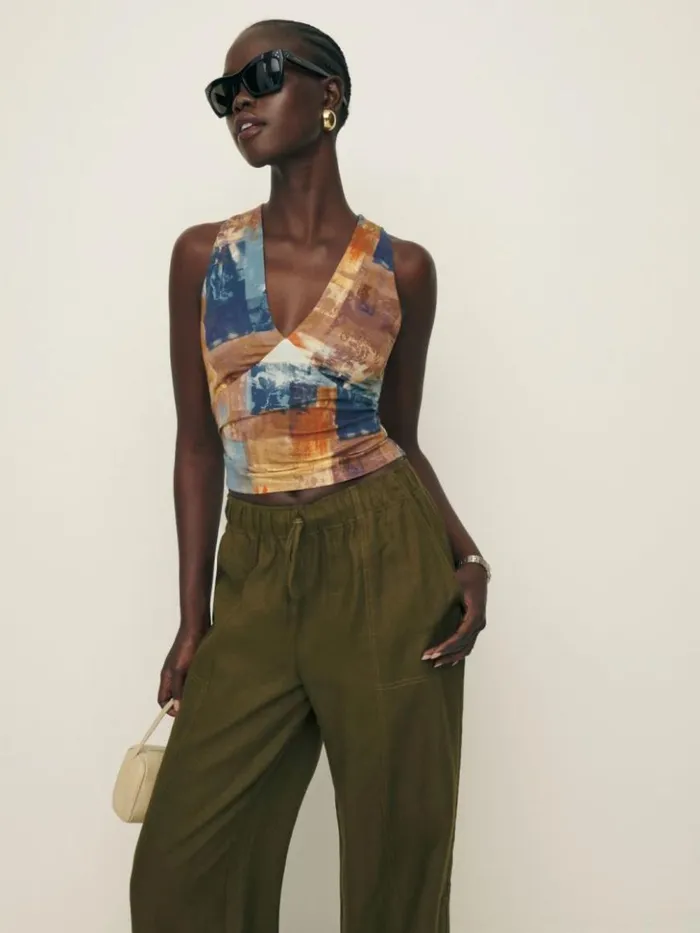 Clothing The Reformation Bowie Knit Top Collage