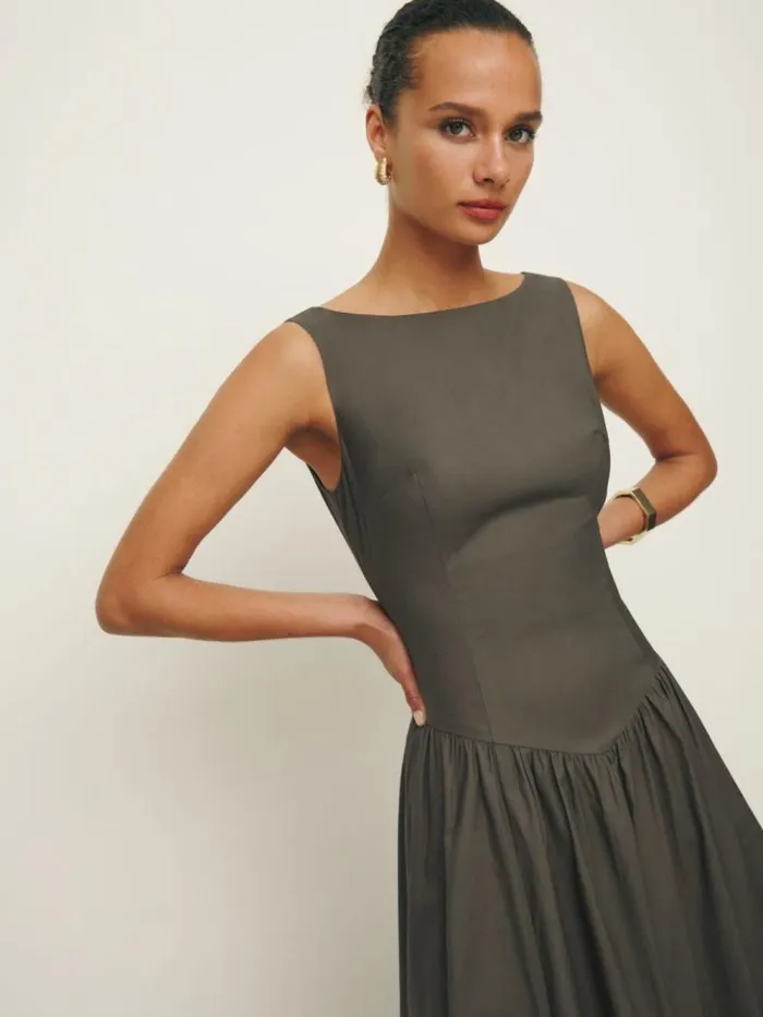 Clothing The Reformation Elvira Dress Morel
