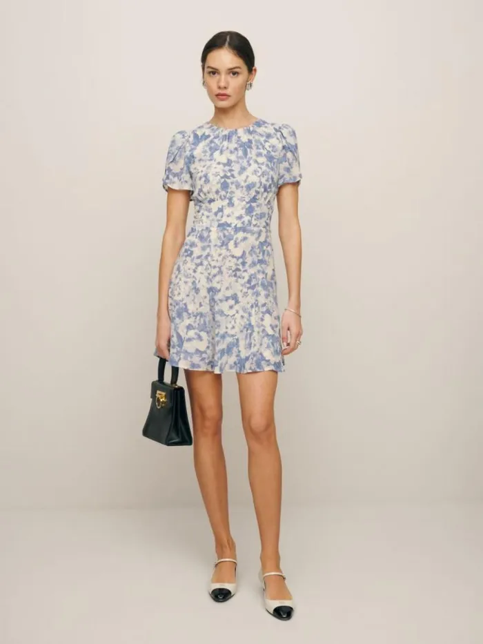 Clothing The Reformation Lula Dress Larkspur
