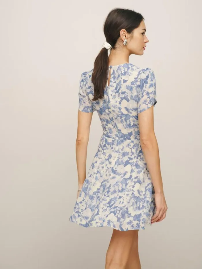 Clothing The Reformation Lula Dress Larkspur