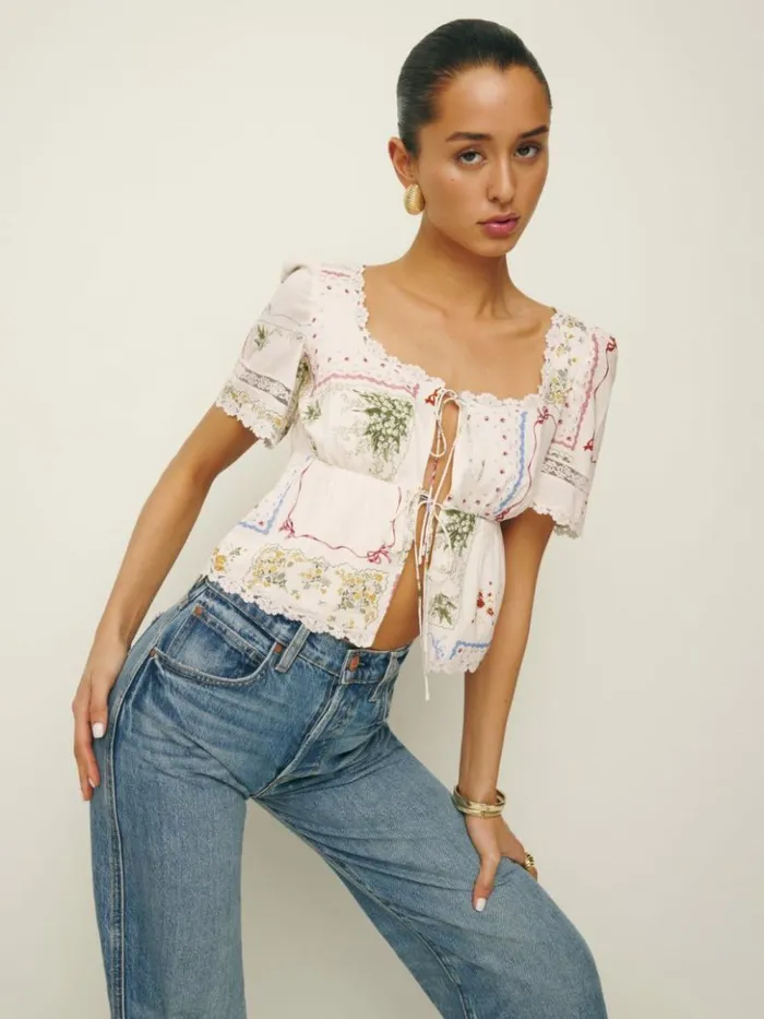 Clothing The Reformation Margot Top Nonna