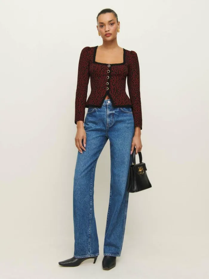 Clothing The Reformation Nikky Top French Kiss