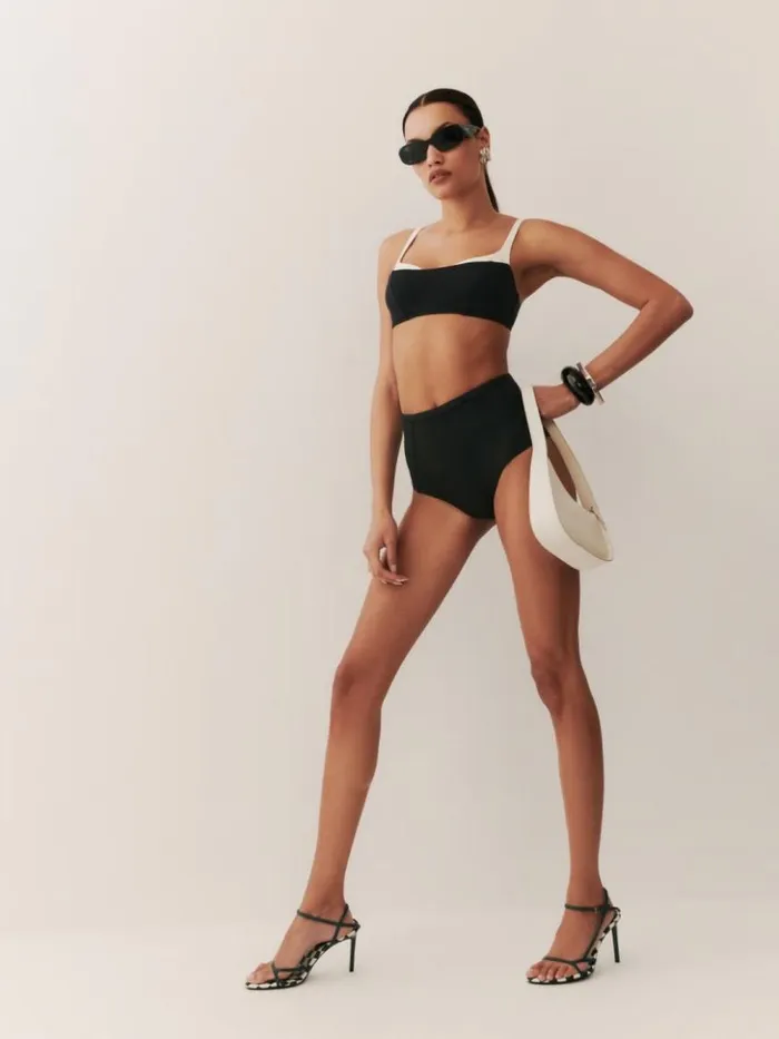 Clothing The Reformation Tossa Bikini Top Black
