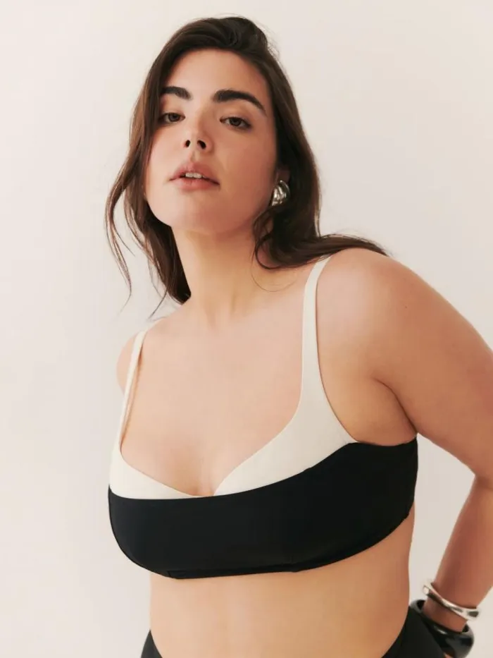 Clothing The Reformation Tossa Bikini Top Black