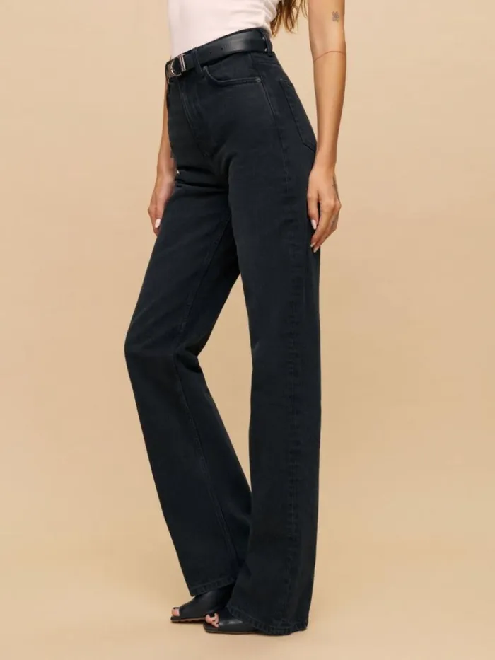Clothing The Reformation Wilder High Rise Wide Leg Jeans Vana