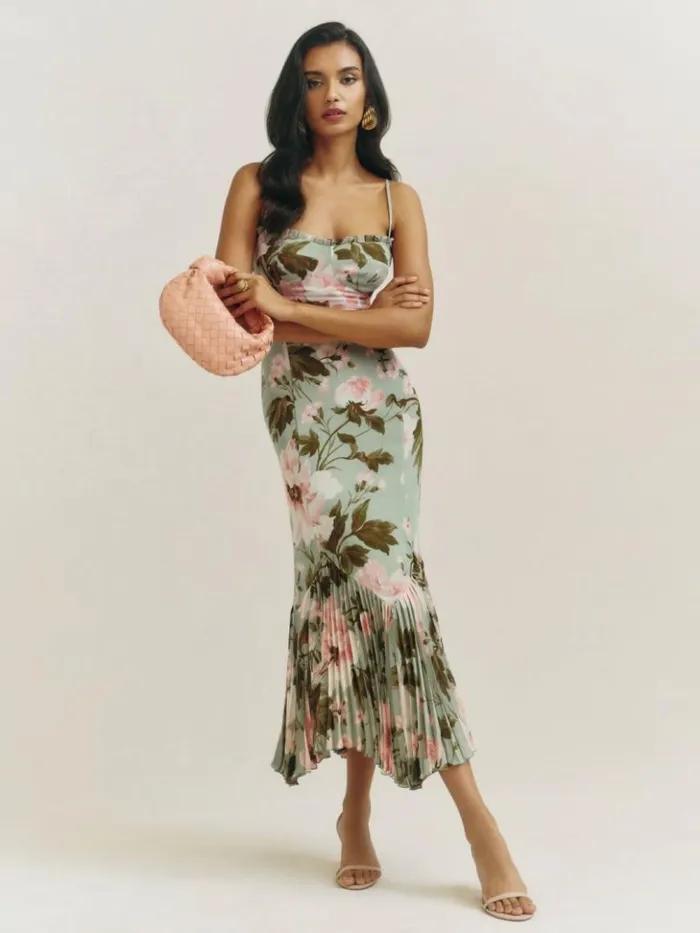 ClothingWeddings The Reformation Aiko Dress Fauna