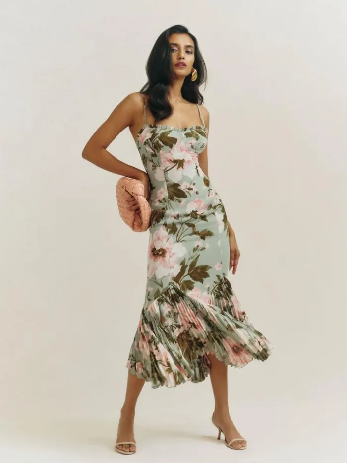 ClothingWeddings The Reformation Aiko Dress Fauna