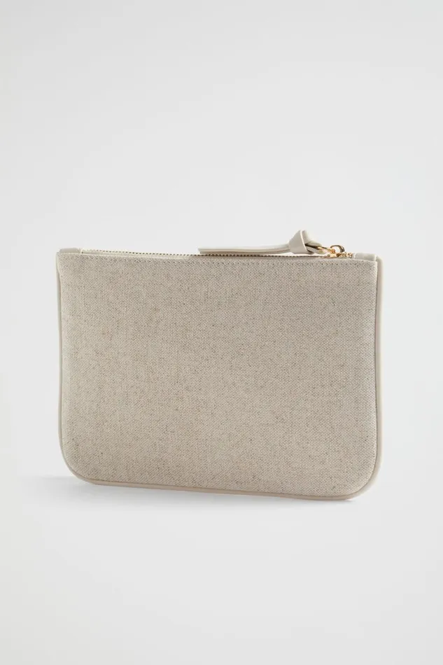 Cosmetic Bags Woman Seed Heritage Seed Pouch Stone Natural