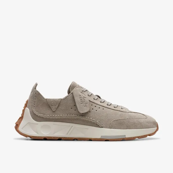 Craft Speed Light Grey Suede Men Clarks Sneakers