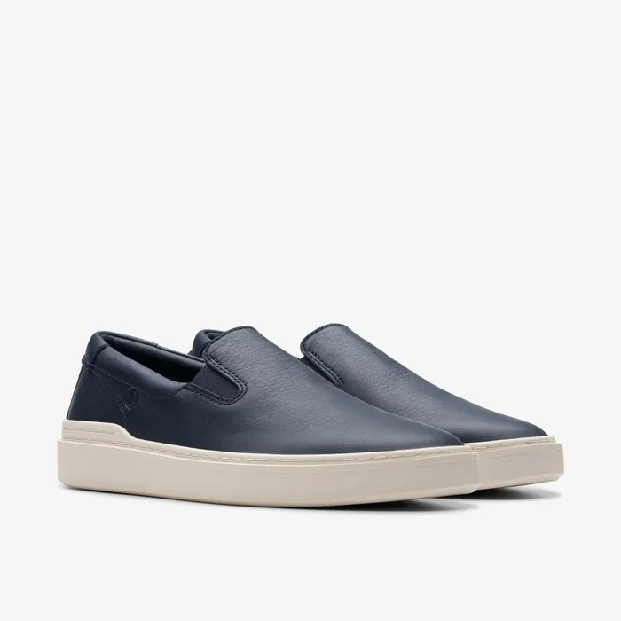 Craft Swift Go Navy Leather Men Clarks Sneakers
