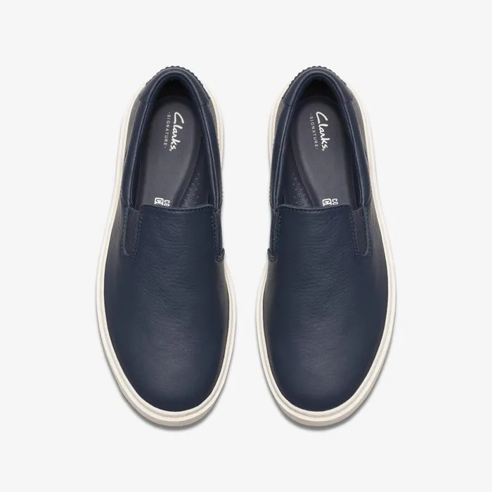 Craft Swift Go Navy Leather Men Clarks Sneakers