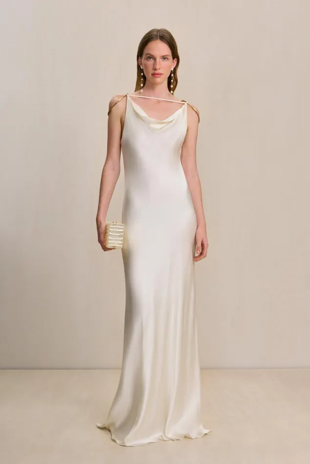 Cult Gaia Azaelia Gown Off White Women Dresses