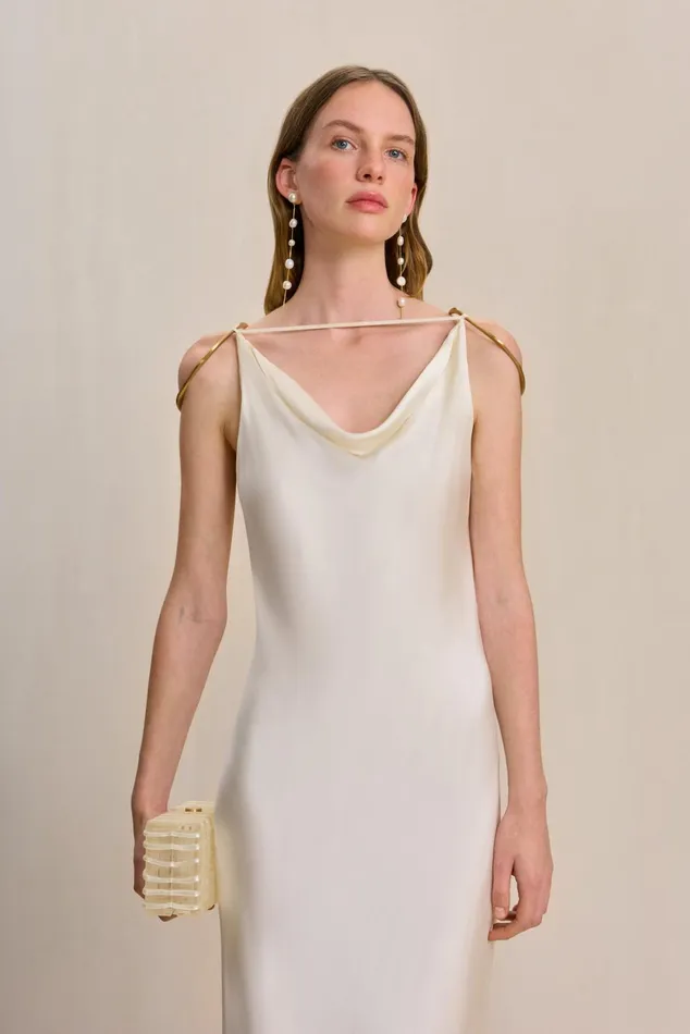 Cult Gaia Azaelia Gown Off White Women Dresses