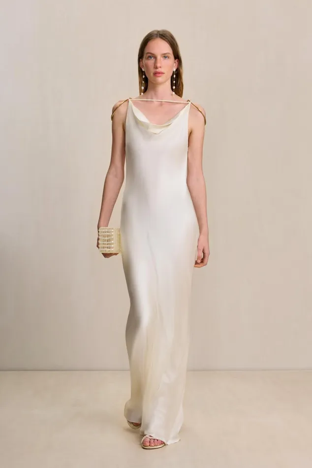 Cult Gaia Azaelia Gown Off White Women Dresses