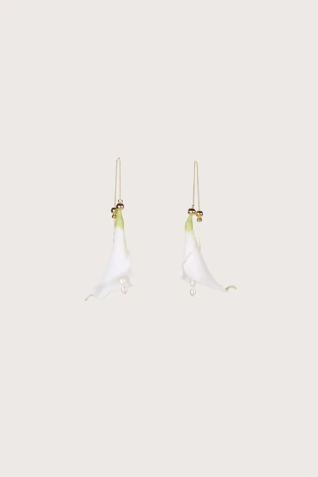 Cult Gaia Calla Earring White Women Earrings