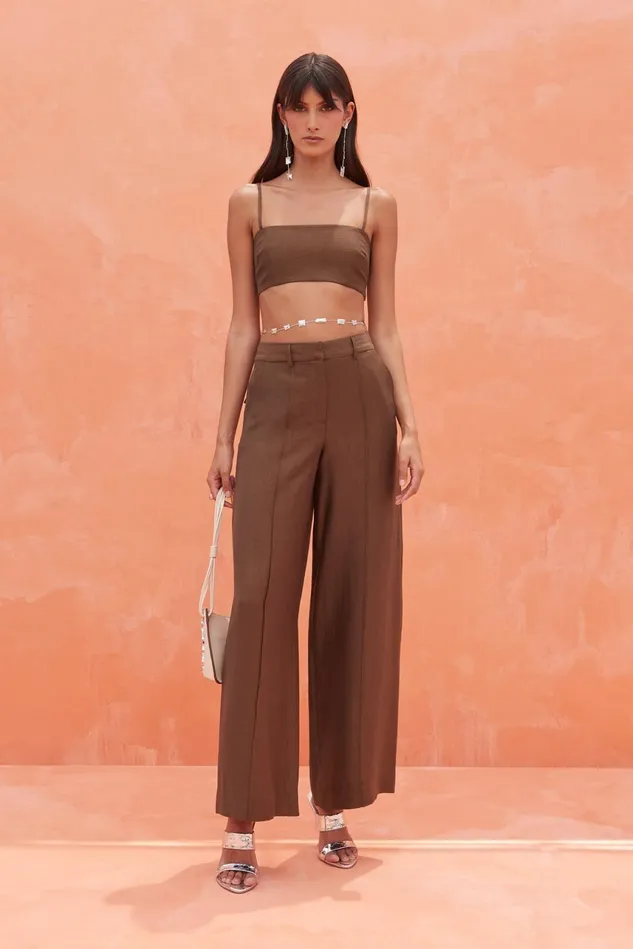 Cult Gaia Janine Pant Affogato Women Bottoms