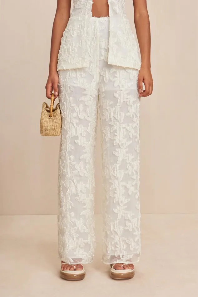 Cult Gaia Lane Pant Off White Women Bottoms
