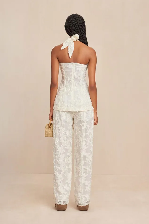Cult Gaia Lane Pant Off White Women Bottoms
