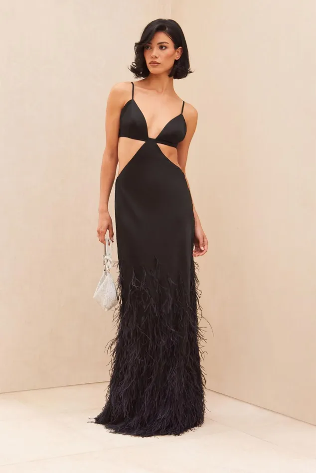 Cult Gaia Raisa Gown Black Women Dresses