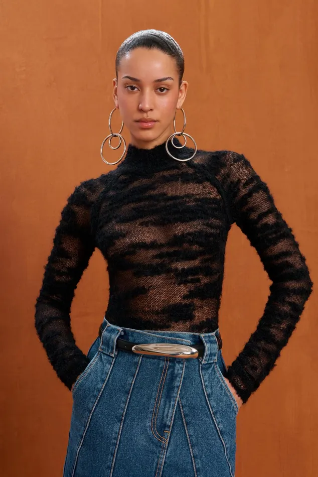 Cult Gaia Sima Sweater Black Women Knits