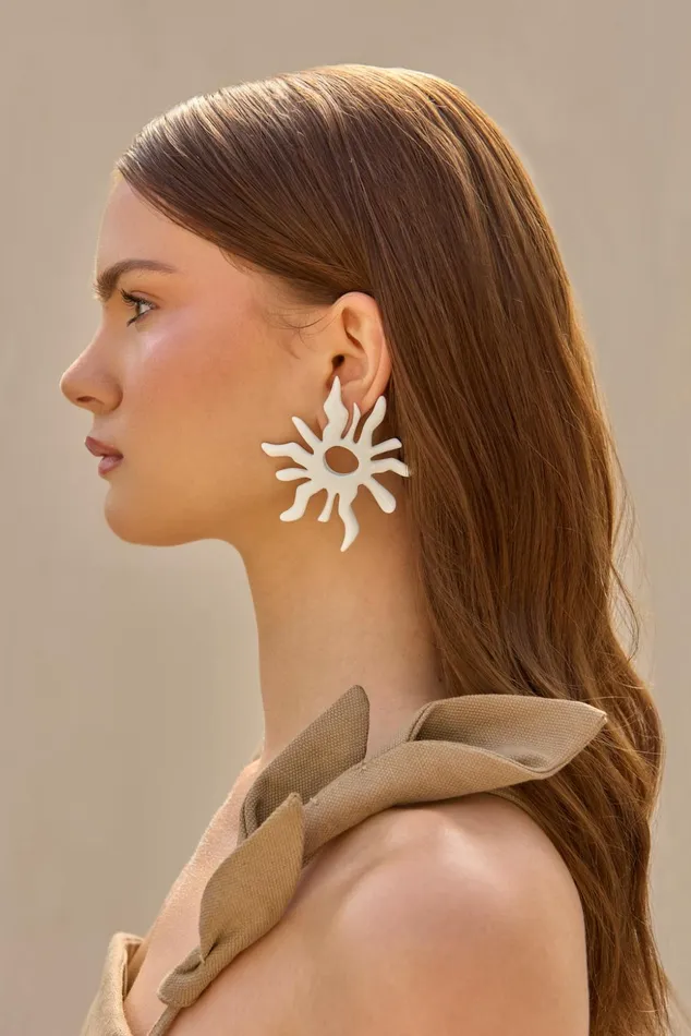 Cult Gaia Soleil Earring White Women Earrings