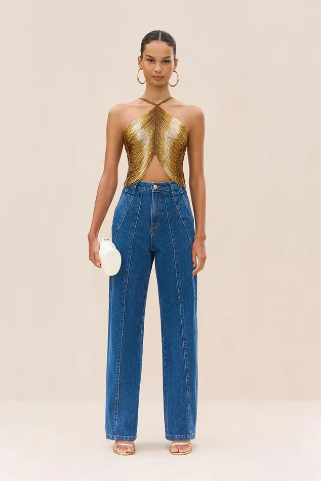 Cult Gaia Tala Top Bronze Women Tops
