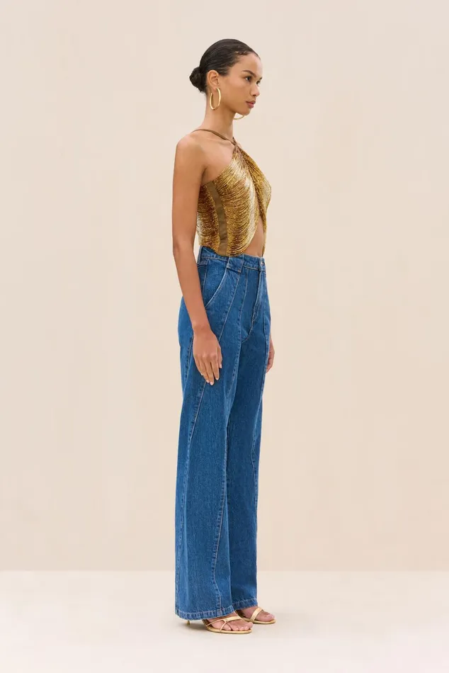 Cult Gaia Tala Top Bronze Women Tops