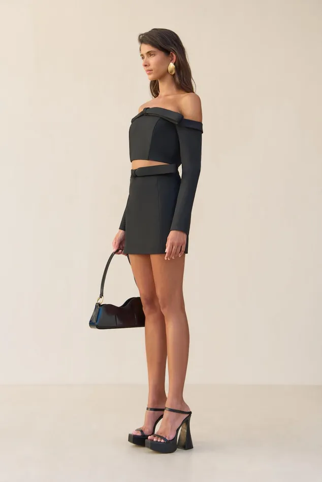 Cult Gaia Valia Top Black Women Tops