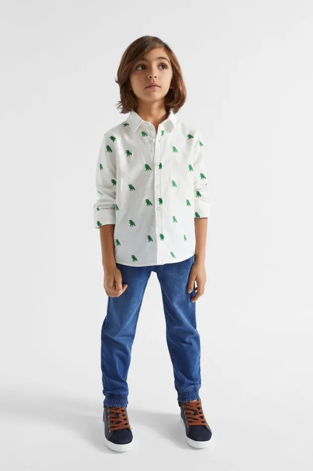 Denim and Jeans Boy Seed Heritage Core Denim Jogger Mid Wash