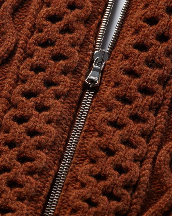 Dickeys Shop Veronica Beard Tihany Lambswool Knit Dickey Dark Ochre