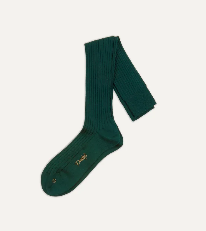 Drake039s Dark Green Wool OverTheCalf Socks Men Boxer Shorts and Socks