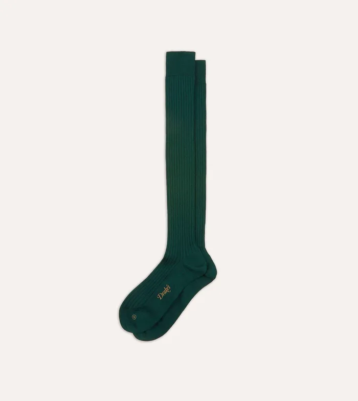 Drake039s Dark Green Wool OverTheCalf Socks Men Boxer Shorts and Socks