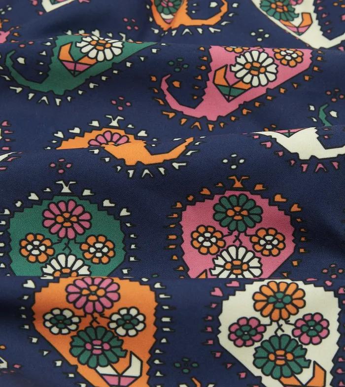 Drake039s Geometric Paisley Print Nylon Drawstring Swim Shorts Men Swim Shorts