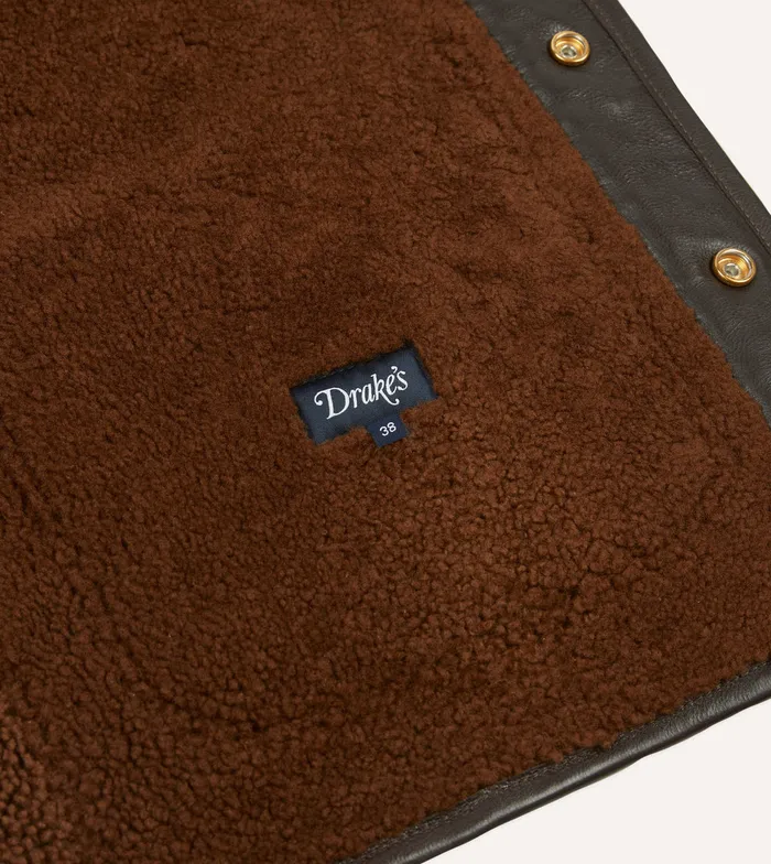 Drake039s Suede Shearling Vest Men Suede Jackets