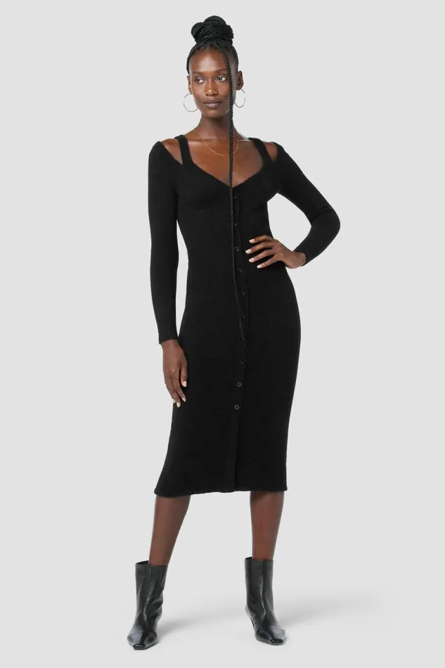 Dresses and Jumpsuits Women Hudson Jeans Melange Dress Black