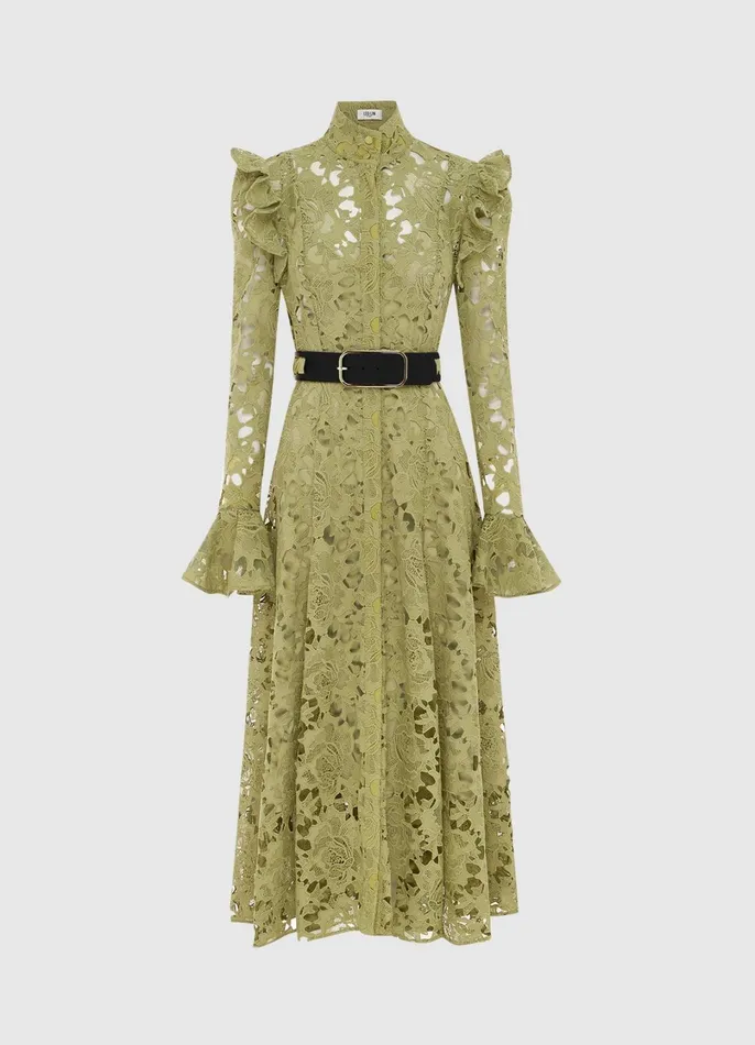 Dresses and Jumpsuits Women LEO LIN Aliyah Lace Butterfly Sleeve Midi Dress 8211 Olive Dresses and Jumpsuits Women LEO LIN Aliyah Lace Butterfly Sleeve Midi Dress 8211 Olive