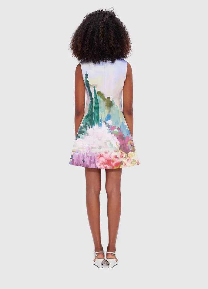 Dresses and Jumpsuits Women LEO LIN Briana V Neck Mini Dress 8211 Jardin Print