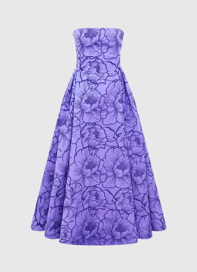 Dresses and Jumpsuits Women LEO LIN Nora Bustier Maxi Dress 8211 Lavender