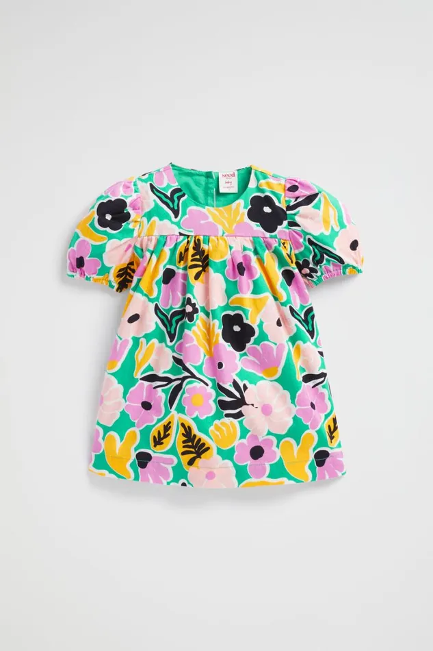Dresses Baby Seed Heritage Floral Dress Jade Green
